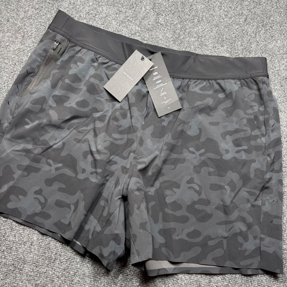 Ten Thousand The Interval Short Mens XXL Black Camo 5" Inseam Unlined Training